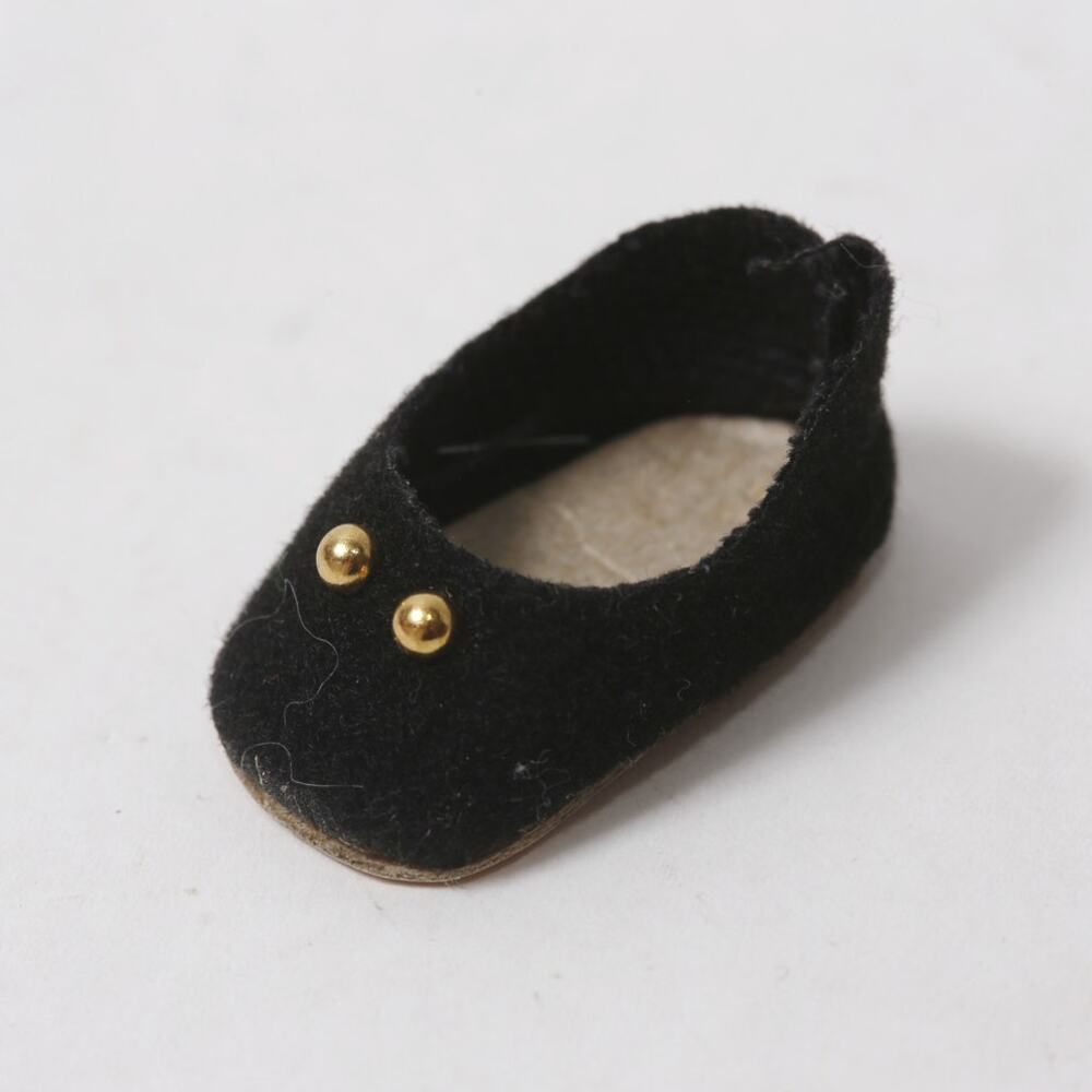 Madame Alexander Black Suede Doll Shoe ~ 260907-WH 592